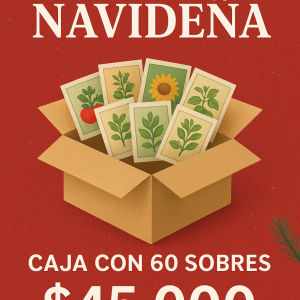 Caja de 60 sobres de semillas navidad