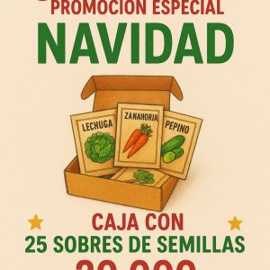 25 sobres de semillas navidad
